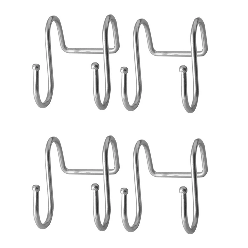 Dual S Shaped Hooks Stainless Steel Home Office Bath Coat Caps Towel Hanger, Kitchen Spoon Pan Pot Holder Rack(4 Pack)
Dual S Shaped Hooks Stainless Steel Home Office Bath Coat Caps Towel Hanger, Kitchen Spoon Pan Pot Holder Rack(4 Pack)