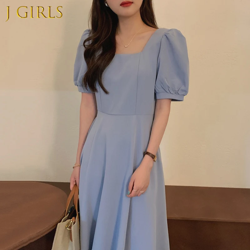 J GIRLS Women Dress 2021 Summer Korea Chic French Elegant Temperament Commuter Collar Waist Slim Long Bubble Sleeve Dresses
J GIRLS Women Dress 2021 Summer Korea Chic French Elegant Temperament Commuter Collar Waist Slim Long Bubble Sleeve Dresses