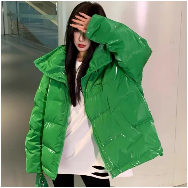 Женский короткий пуховик с воротником-стойкой, зимняя однотонная зеленая куртка на утином пуху с американскими перьями Y2K, 2023
Женский короткий пуховик с воротником-стойкой, зимняя однотонная зеленая куртка на утином пуху с американскими перьями Y2K, 2023