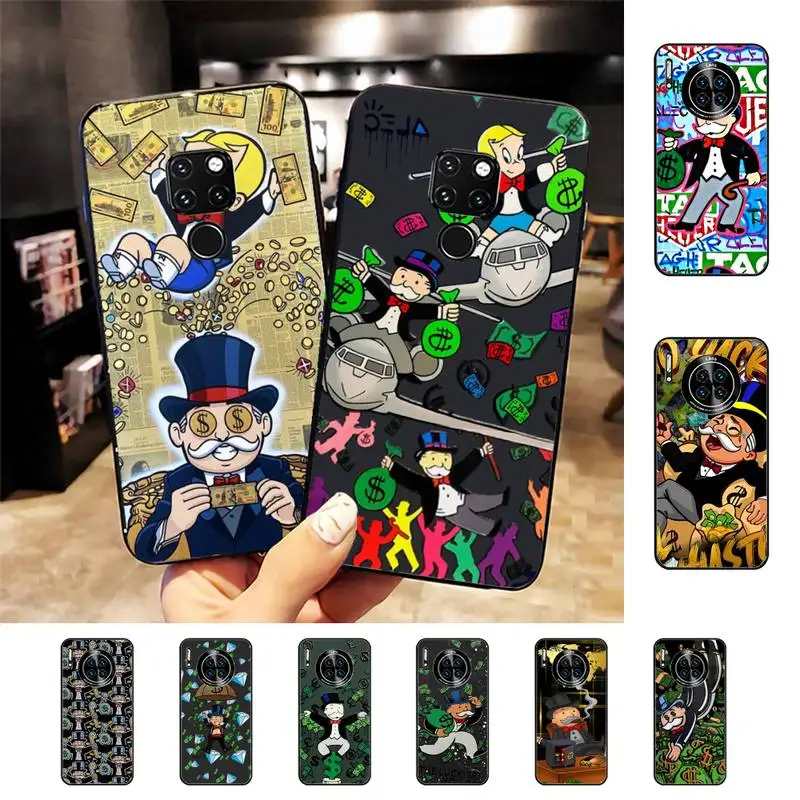 

Cartoon Luxury Dollar MonopolyS Phone Case for Huawei Mate 20 10 9 40 30 lite pro X Nova 2 3i 7se