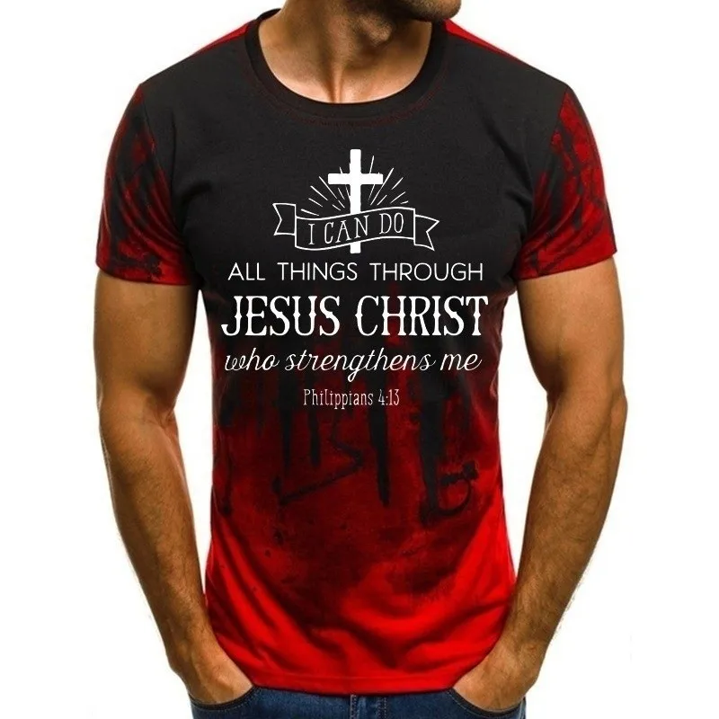 Hot Sale Men's Jesus Christ Cross Print Short Sleeve Casual All-Match Fashion T-Shirt Oversized Round Neck T-Shirt XXS-4XL
Hot Sale Men's Jesus Christ Cross Print Short Sleeve Casual All-Match Fashion T-Shirt Oversized Round Neck T-Shirt XXS-4XL
