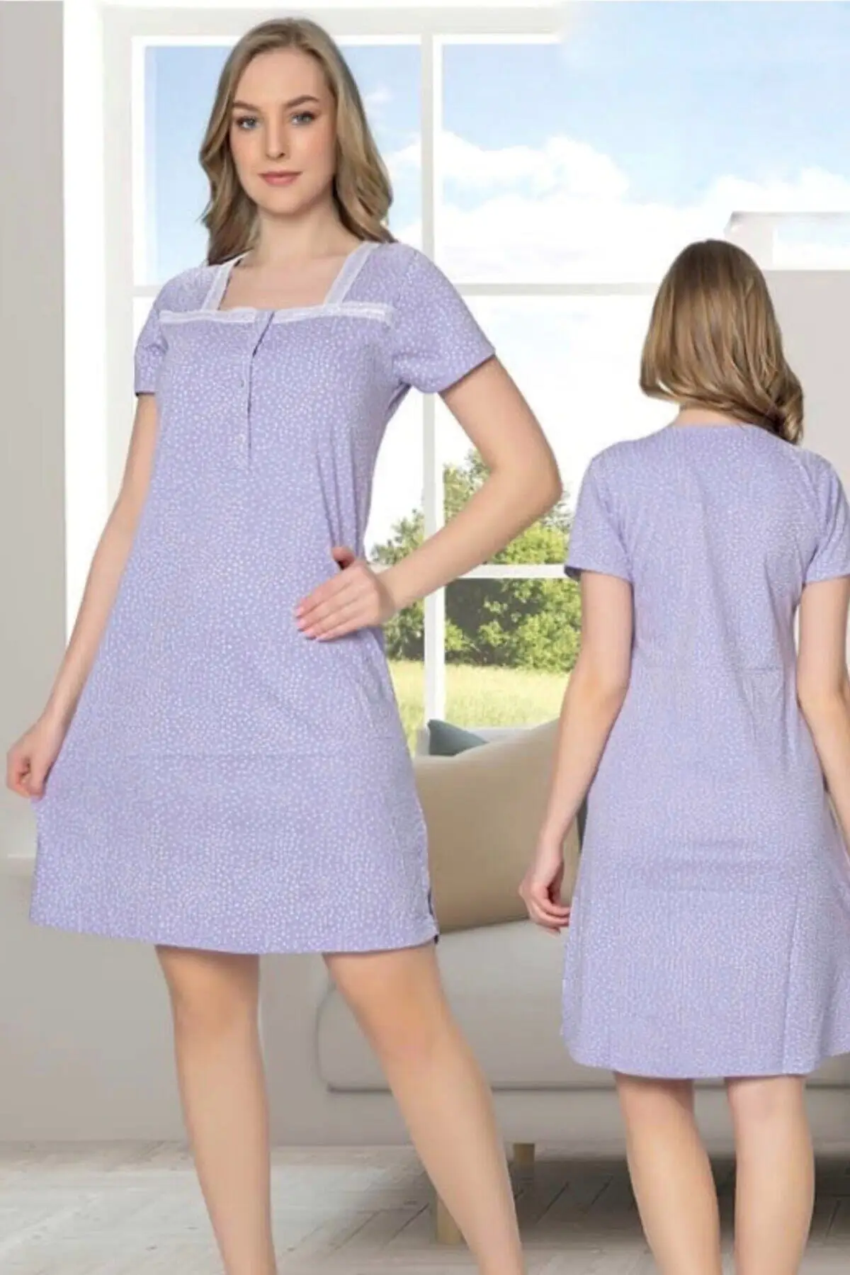 Женская ночная рубашка на пуговицах с короткими манжетами, летняя спортивная новая ночная рубашка, одежда для сна, ночная рубашка, одежда дл...
Женская ночная рубашка на пуговицах с короткими манжетами, летняя спортивная новая ночная рубашка, одежда для сна, ночная рубашка, одежда дл...