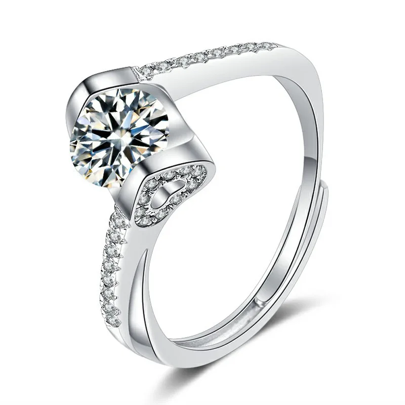 Kuaishou Internet Celebrity Live Broadcast S925 Silver Micro Set Angel Kiss Moissanite Ring Women's Fashion Simplicity
Kuaishou Internet Celebrity Live Broadcast S925 Silver Micro Set Angel Kiss Moissanite Ring Women's Fashion Simplicity