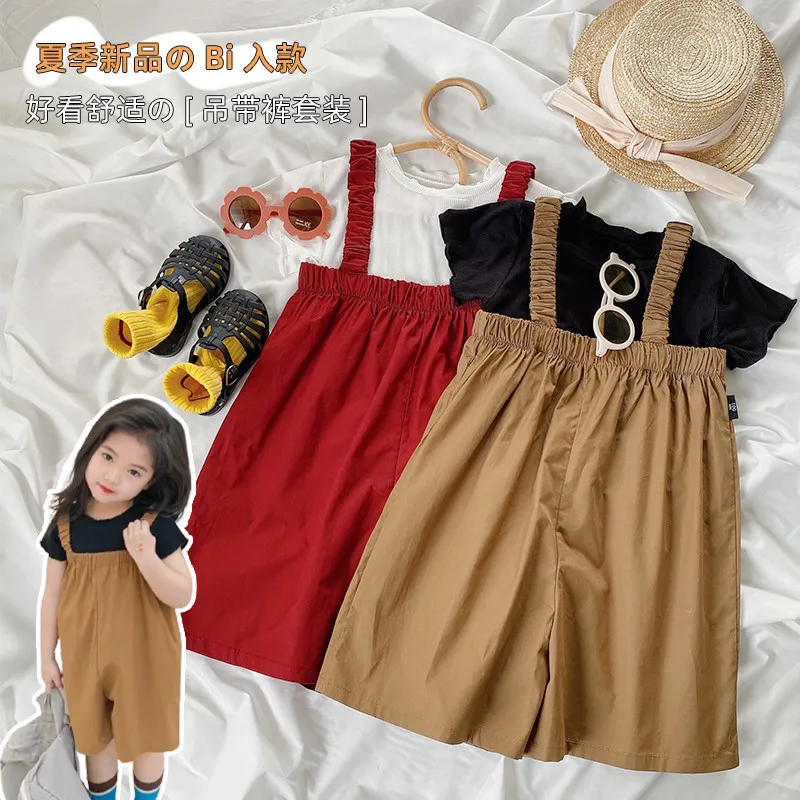 Summer New Korean Style Girls T-shirt Overalls Two-piece Set Kids Clothes Girls Toddler Girl Clothes Kids Clothes
Summer New Korean Style Girls T-shirt Overalls Two-piece Set Kids Clothes Girls Toddler Girl Clothes Kids Clothes