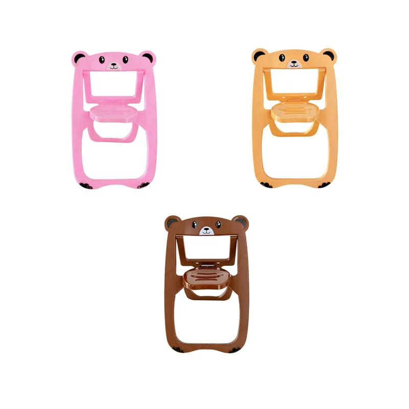 Cute Little Bear Phone Tablet Desktop Storage Rack Plastic Material Foldable And Adjustable Angle Portable Phone Holder
Cute Little Bear Phone Tablet Desktop Storage Rack Plastic Material Foldable And Adjustable Angle Portable Phone Holder