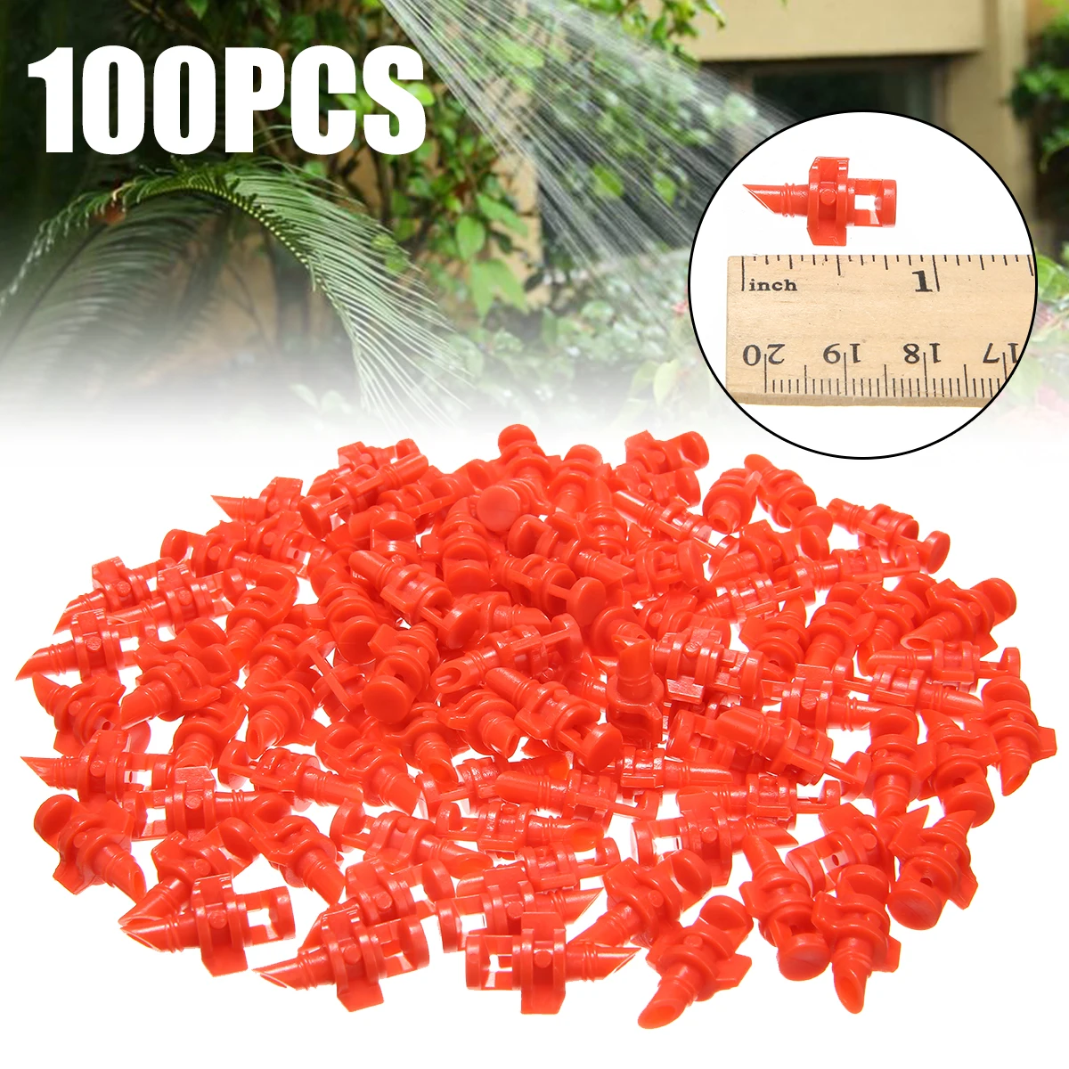 100PCS Simple Refraction Nozzle Sprinkler Head 360 Degree Angle Garden Fruit Tree Irrigation Mist Sprayer for Trees Greenhouse
100PCS Simple Refraction Nozzle Sprinkler Head 360 Degree Angle Garden Fruit Tree Irrigation Mist Sprayer for Trees Greenhouse