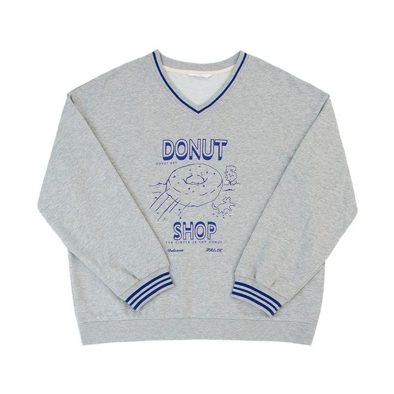Women V-Neck Looe Casual Sweatshirts Spring Autumn All-Match Streetwear Long Sleeve Tops Preppy Style Fashion Printed Pullovers
Women V-Neck Looe Casual Sweatshirts Spring Autumn All-Match Streetwear Long Sleeve Tops Preppy Style Fashion Printed Pullovers