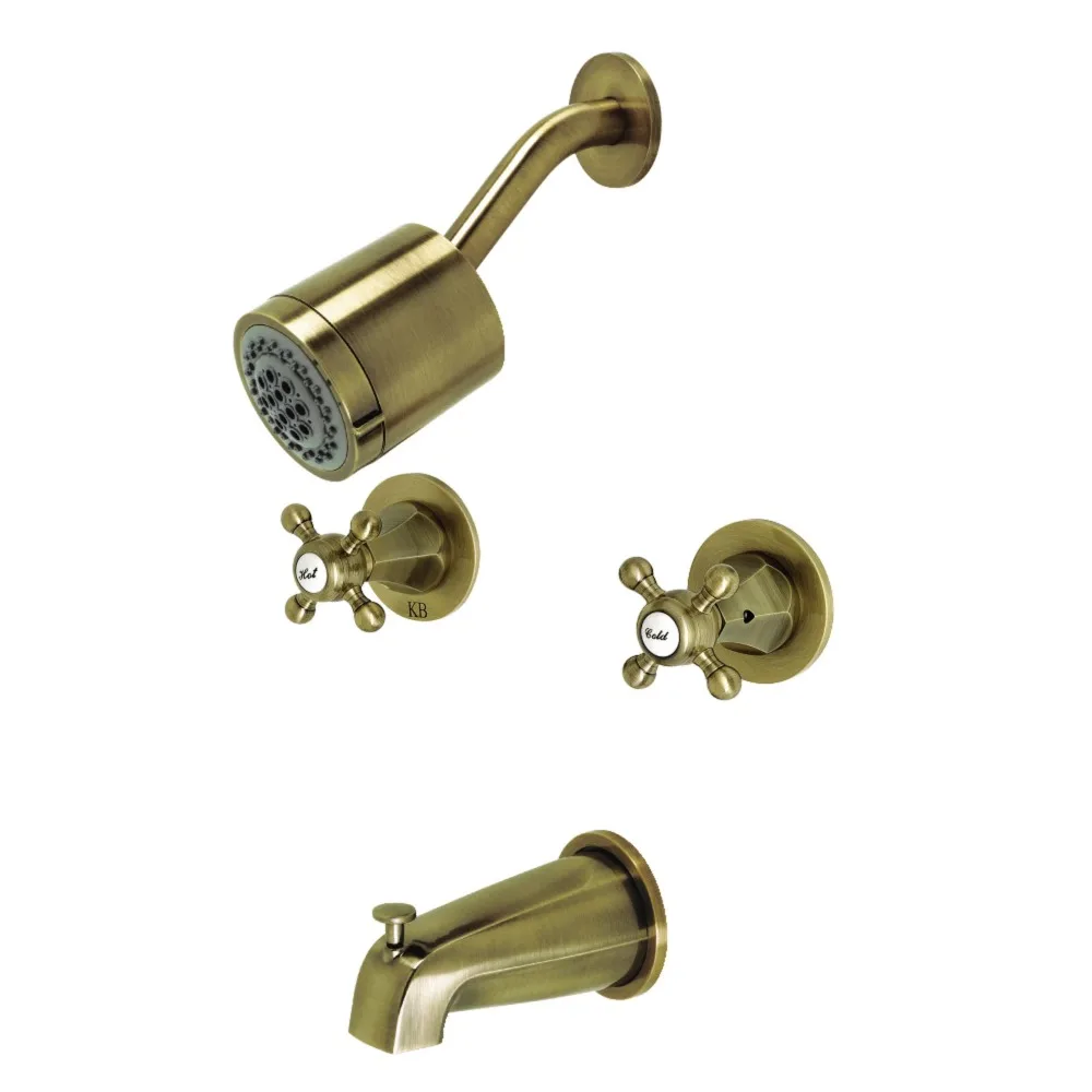 Kingston Brass KBX8143BX Metropolitan Two-Handle Tub and Shower Faucet, Antique Brass
Kingston Brass KBX8143BX Metropolitan Two-Handle Tub and Shower Faucet, Antique Brass