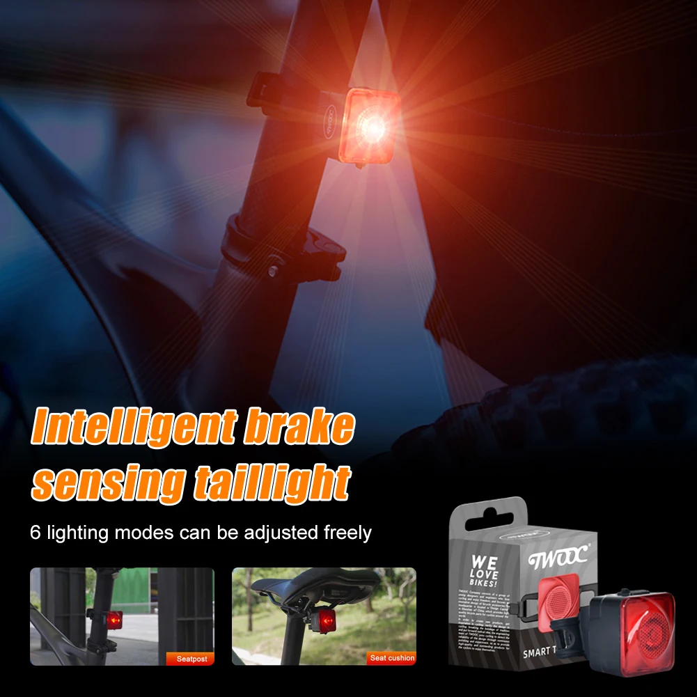Bicycle Smart Auto Brake Sensing Taillight Rear Lamp USB Charge Bike Tail Light With 6 Modes IPX5 Waterproof Cycling Accessories
Bicycle Smart Auto Brake Sensing Taillight Rear Lamp USB Charge Bike Tail Light With 6 Modes IPX5 Waterproof Cycling Accessories