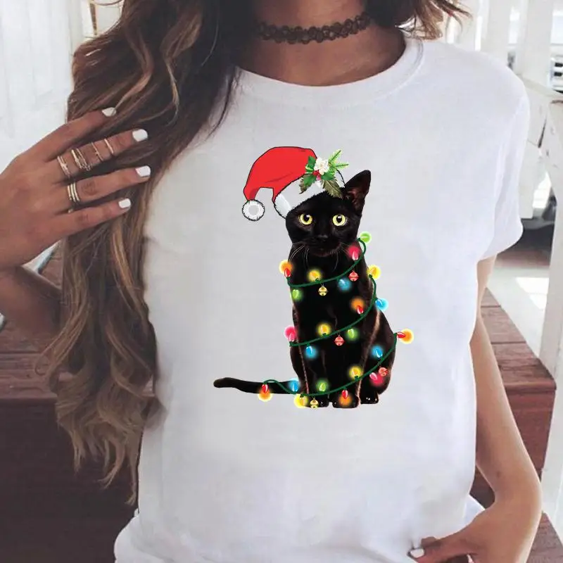 Women Cat Pet Funny Cute 2022 T Top Fashion Happy Holiday Christmas Print Graphic Tee Cartoon Shirt Female Tshirt T-Shirts
Women Cat Pet Funny Cute 2022 T Top Fashion Happy Holiday Christmas Print Graphic Tee Cartoon Shirt Female Tshirt T-Shirts