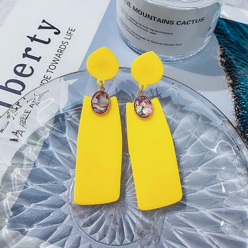 2022 Fashion Yellow Resin Geometric Earrings for Women Trendy Exaggerated Big Square Long Drop Dangle Earrings Party Jewelry
2022 Fashion Yellow Resin Geometric Earrings for Women Trendy Exaggerated Big Square Long Drop Dangle Earrings Party Jewelry