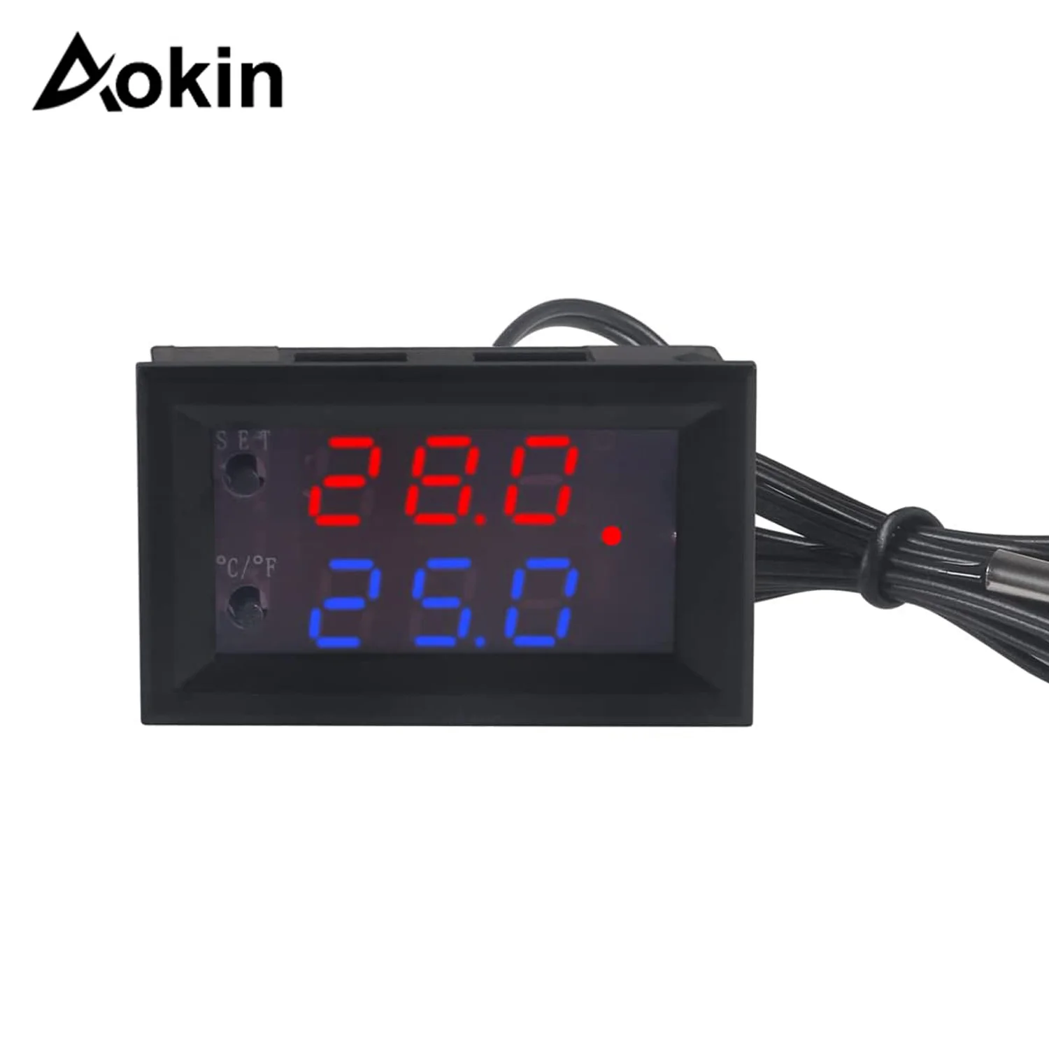 Цифровой светодиодный термостат W2809, умный контроллер температуры, модуль платы датчика температуры 12 В постоянного тока + Водонепроницаемый NTC датчик, 1 шт. 
Цифровой светодиодный термостат W2809, умный контроллер температуры, модуль платы датчика температуры 12 В постоянного тока + Водонепроницаемый NTC датчик, 1 шт.