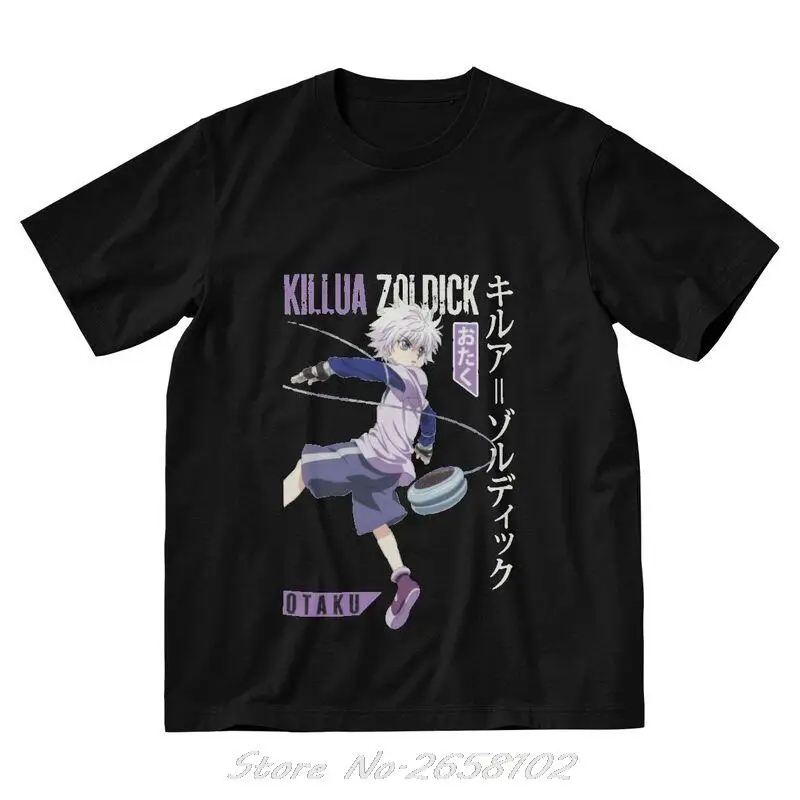 Футболка Killua Zoldyck мужская с коротким рукавом, хлопковая тенниска Hunter X Hunter, с аниме в эстетике Waifu Girl, уличная одежда в стиле Харадзюку
Футболка Killua Zoldyck мужская с коротким рукавом, хлопковая тенниска Hunter X Hunter, с аниме в эстетике Waifu Girl, уличная одежда в стиле Харадзюку