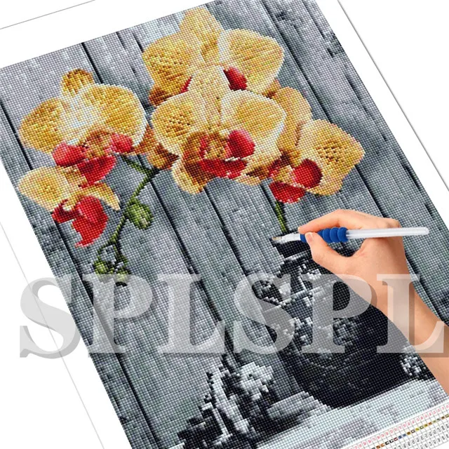 Vintage 5D Diy Diamond Painting Orchid Rhinestone Picture Flower Diamond Embroidery Vase Cross Stitch Mosaic Art Home Decor Gift
Vintage 5D Diy Diamond Painting Orchid Rhinestone Picture Flower Diamond Embroidery Vase Cross Stitch Mosaic Art Home Decor Gift
