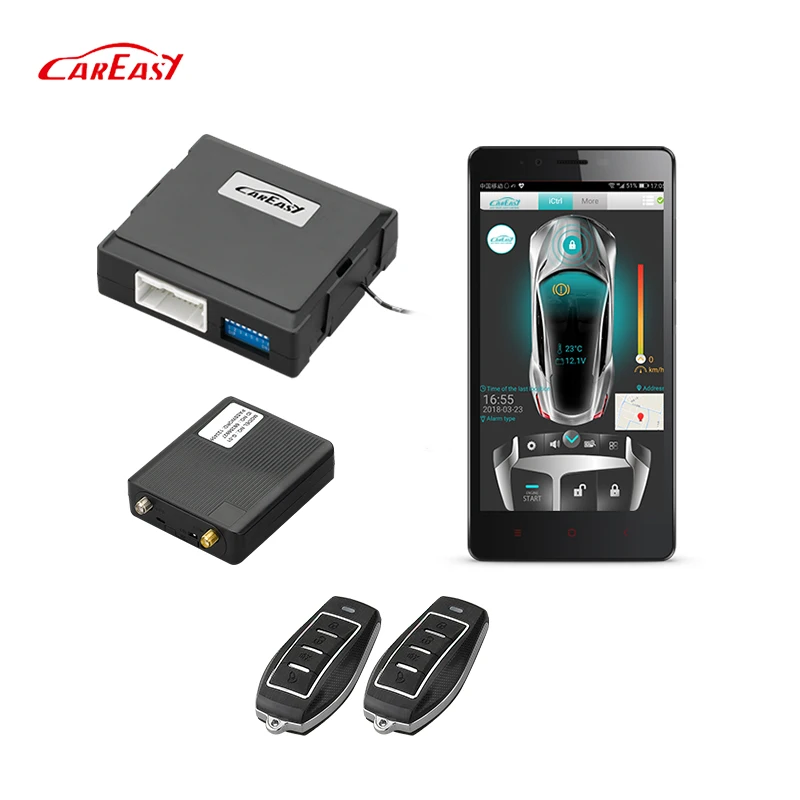GPS/GSM/GPRS Smartphone APP two way Car Alarm working with aftermarket Remote Control
GPS/GSM/GPRS Smartphone APP two way Car Alarm working with aftermarket Remote Control