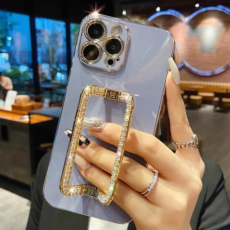 Luxury Diamond Square Holder Plating Phone Case for Xiaomi Redmi 10 A1 9 9A 9T Note 12 11 10 9 8 Pro 7 Mi 11T 12T Poco M3 F3 X3
Luxury Diamond Square Holder Plating Phone Case for Xiaomi Redmi 10 A1 9 9A 9T Note 12 11 10 9 8 Pro 7 Mi 11T 12T Poco M3 F3 X3