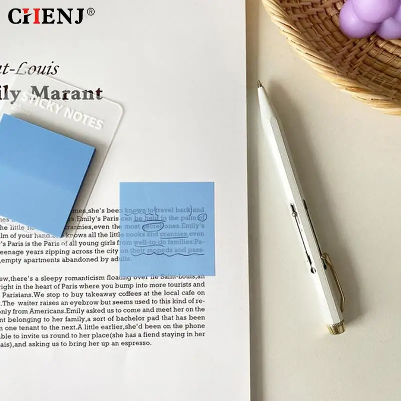 50pcs PET Self-adhesive Transparent Waterproof Pastel Color Memo Pads For Reminders Study School Home Office School Supplies
50pcs PET Self-adhesive Transparent Waterproof Pastel Color Memo Pads For Reminders Study School Home Office School Supplies