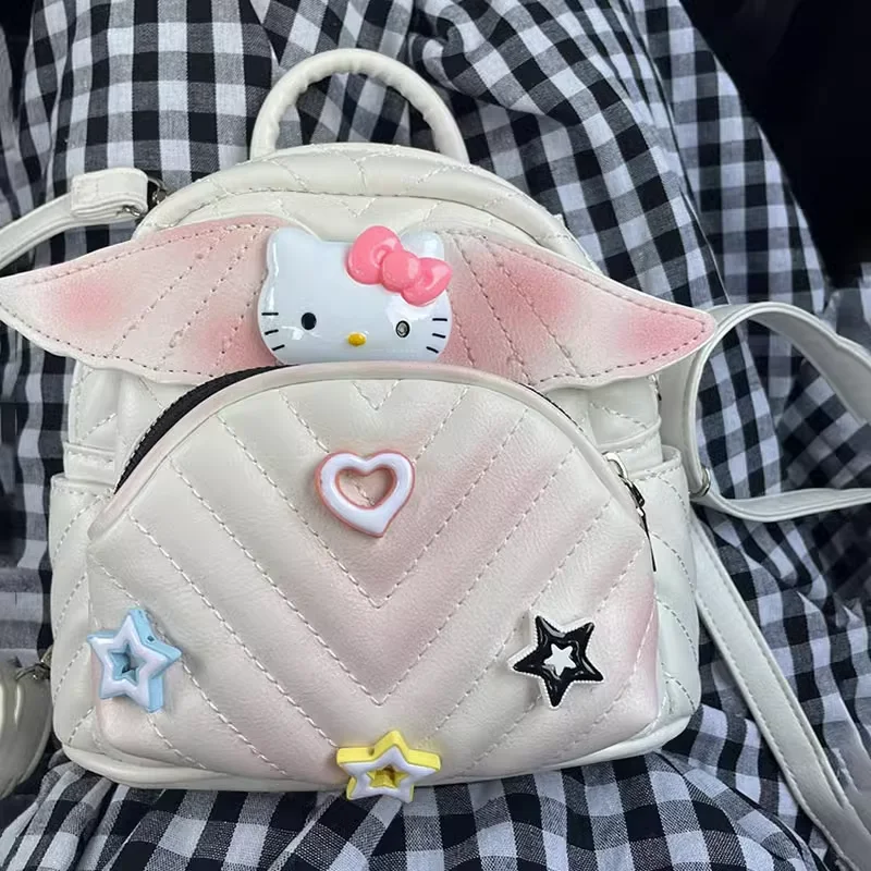 New Kawaii Sanrios HelloKittys Student School Bag Leisure Shopping Fashion Backpack Cartoon Cute Girl Gift
New Kawaii Sanrios HelloKittys Student School Bag Leisure Shopping Fashion Backpack Cartoon Cute Girl Gift