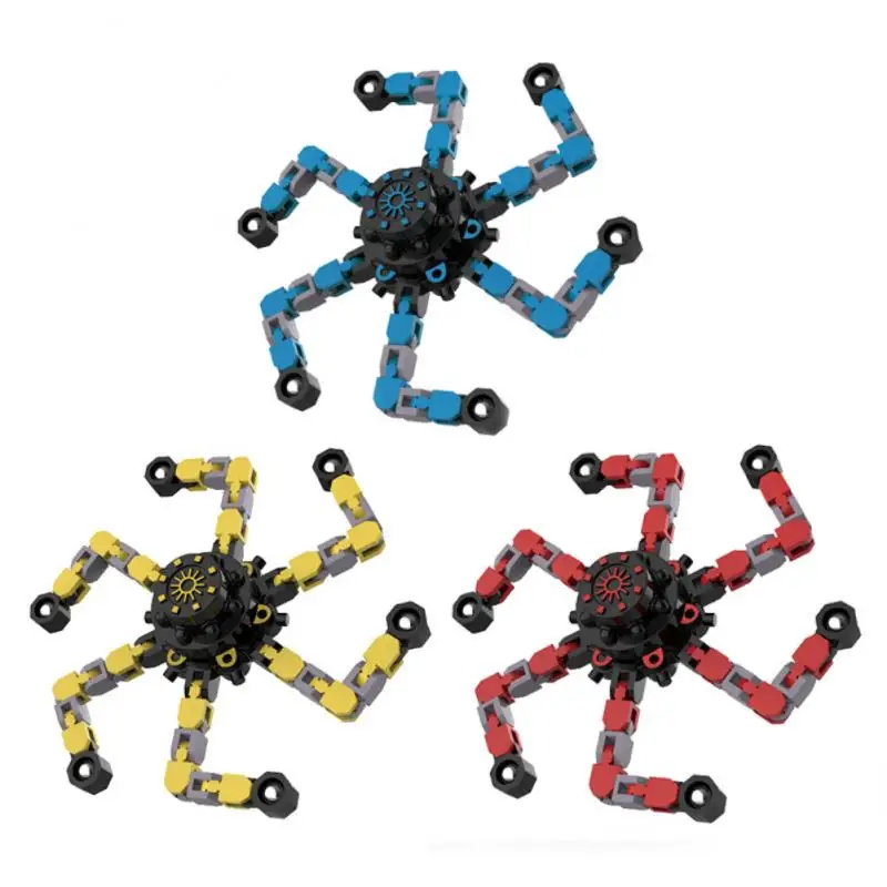 Kids DIY Deformable Stress Relief Toy Fingertip Spin Top Fidget Spinner Transformable Creative Chain Mechanical Gyro Robot Toy
Kids DIY Deformable Stress Relief Toy Fingertip Spin Top Fidget Spinner Transformable Creative Chain Mechanical Gyro Robot Toy