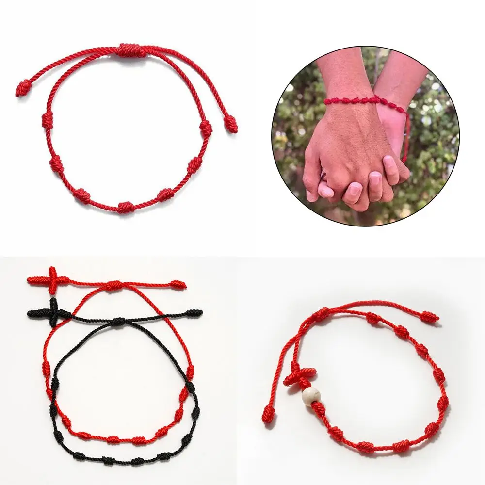 Adjustable Handmade Weave Tibetan With Adjustable Clasp Jewelry Weave Bangle 7 Knots Red String Bracelet Red Rope
Adjustable Handmade Weave Tibetan With Adjustable Clasp Jewelry Weave Bangle 7 Knots Red String Bracelet Red Rope
