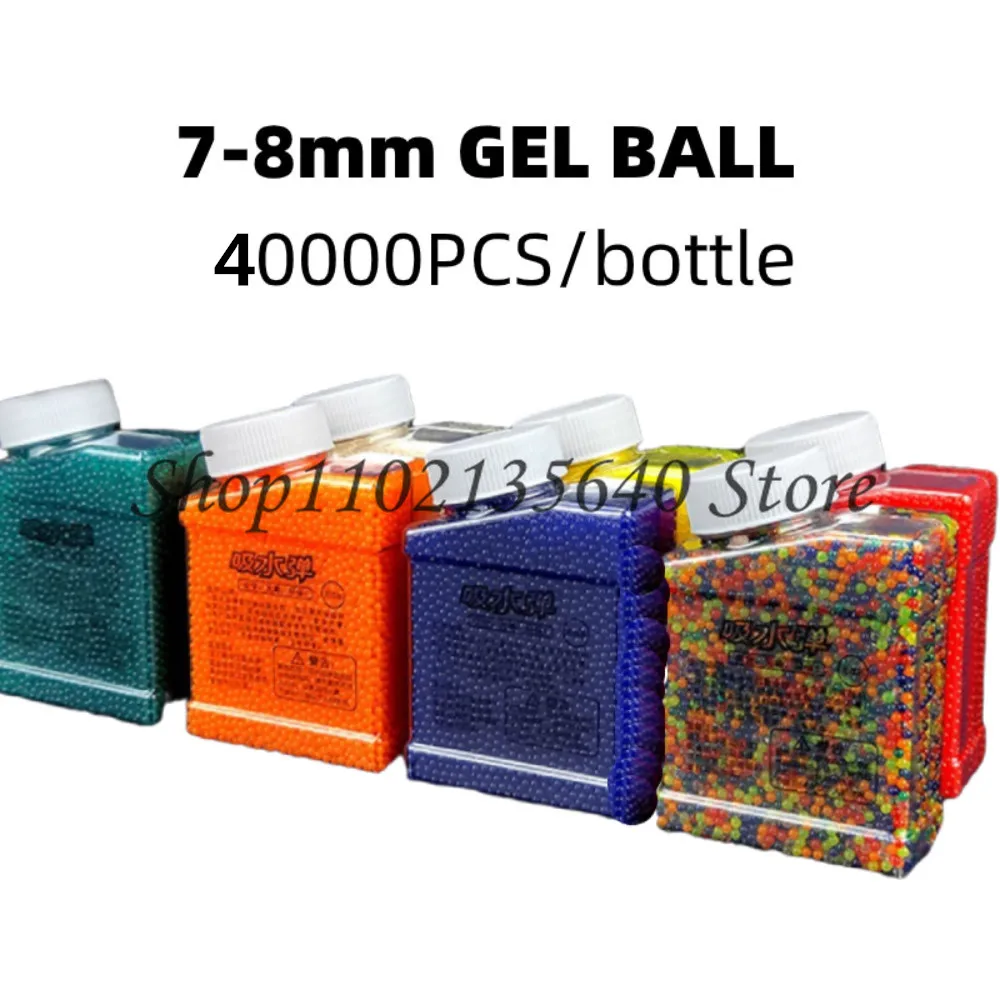 

7-8mm Absorb Water Soft Ball Bullets Childen Gel BB Air Gas Toys Pistols Weapons Pellet for Game Guns M416 Hydrogel Machin