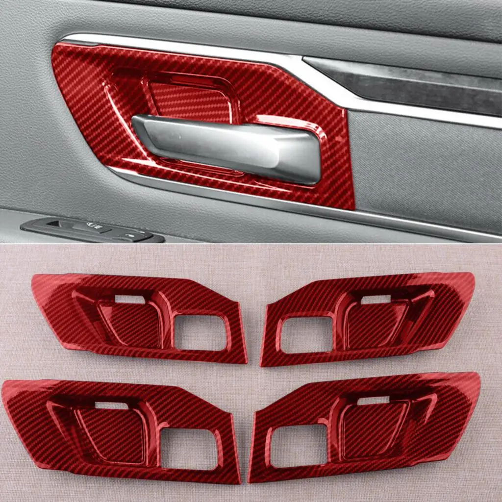 8 шт. красная крышка для внутренней дверной ручки, декоративная отделка, подходит для Dodge Ram 1500 2019 2020 2021, из углеродного волокна, стиль ABS
8 шт. красная крышка для внутренней дверной ручки, декоративная отделка, подходит для Dodge Ram 1500 2019 2020 2021, из углеродного волокна, стиль ABS