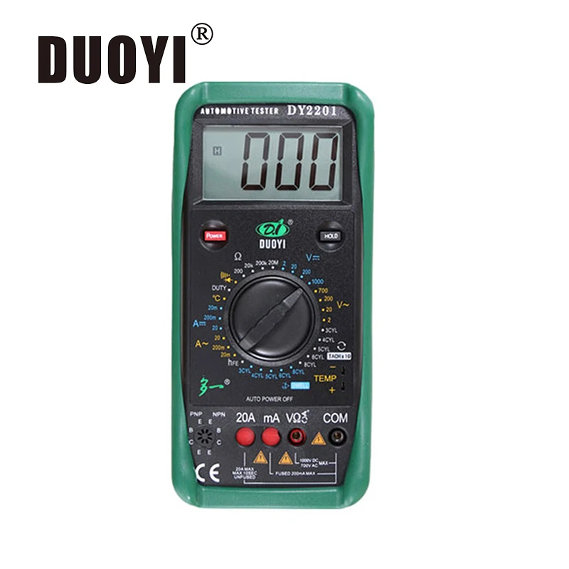 DUOYI DY2201 Professional Digital Multimeter True RMS NCV Current AC DC Voltmeter Capacitance Resistance Tester for UNI-T
DUOYI DY2201 Professional Digital Multimeter True RMS NCV Current AC DC Voltmeter Capacitance Resistance Tester for UNI-T