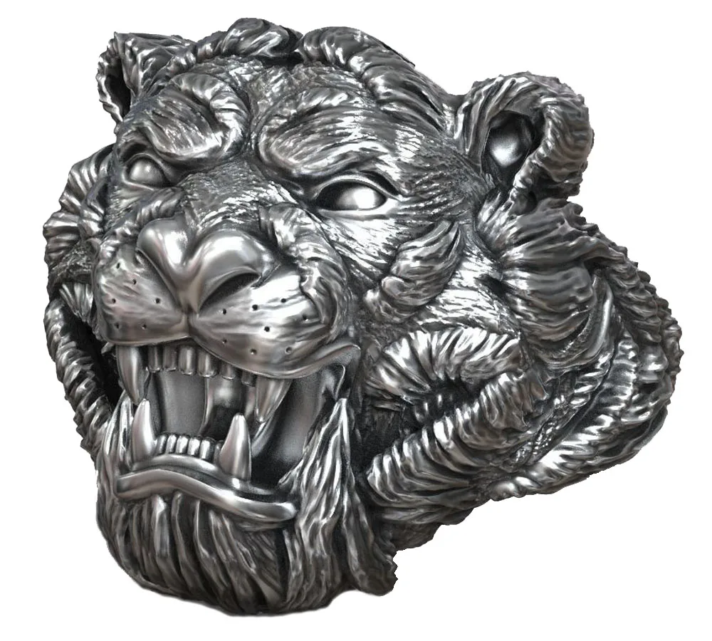 22g Big 3D Wild Tiger Head Nature Animal Vintage Jewelry Ring for Mens 925 Solid Sterling Silver Black Gold
22g Big 3D Wild Tiger Head Nature Animal Vintage Jewelry Ring for Mens 925 Solid Sterling Silver Black Gold