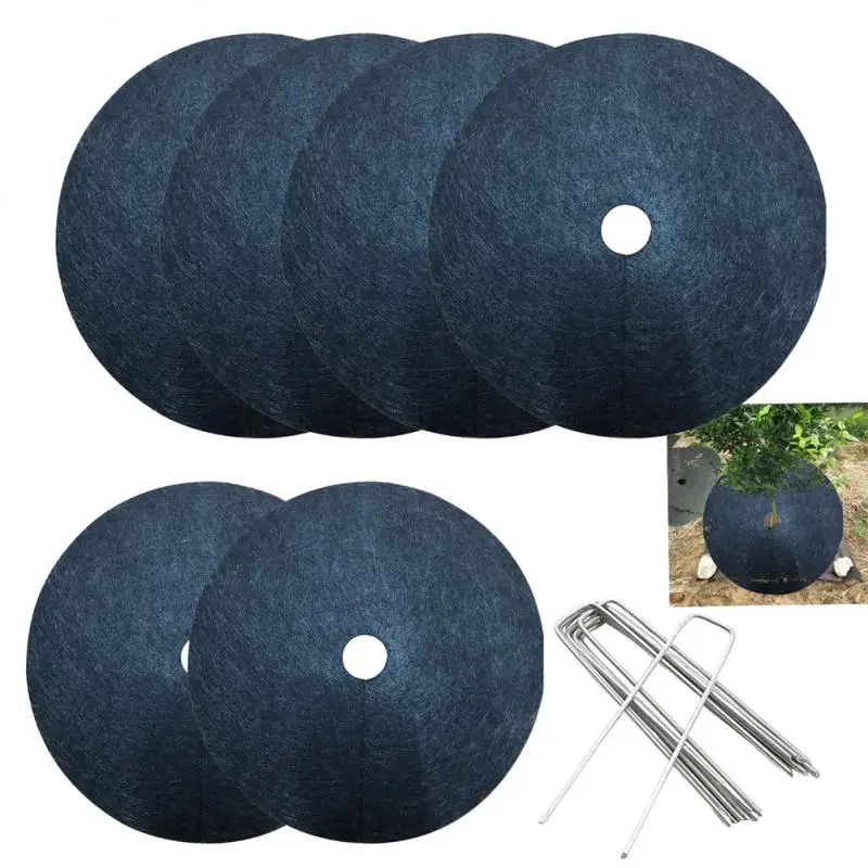 6pack Covering Ring Tree Protection Weed Mats Made Of Nonwovens Material Garden Weeding Tool Control Anti Grass Cloth Covers
6pack Covering Ring Tree Protection Weed Mats Made Of Nonwovens Material Garden Weeding Tool Control Anti Grass Cloth Covers