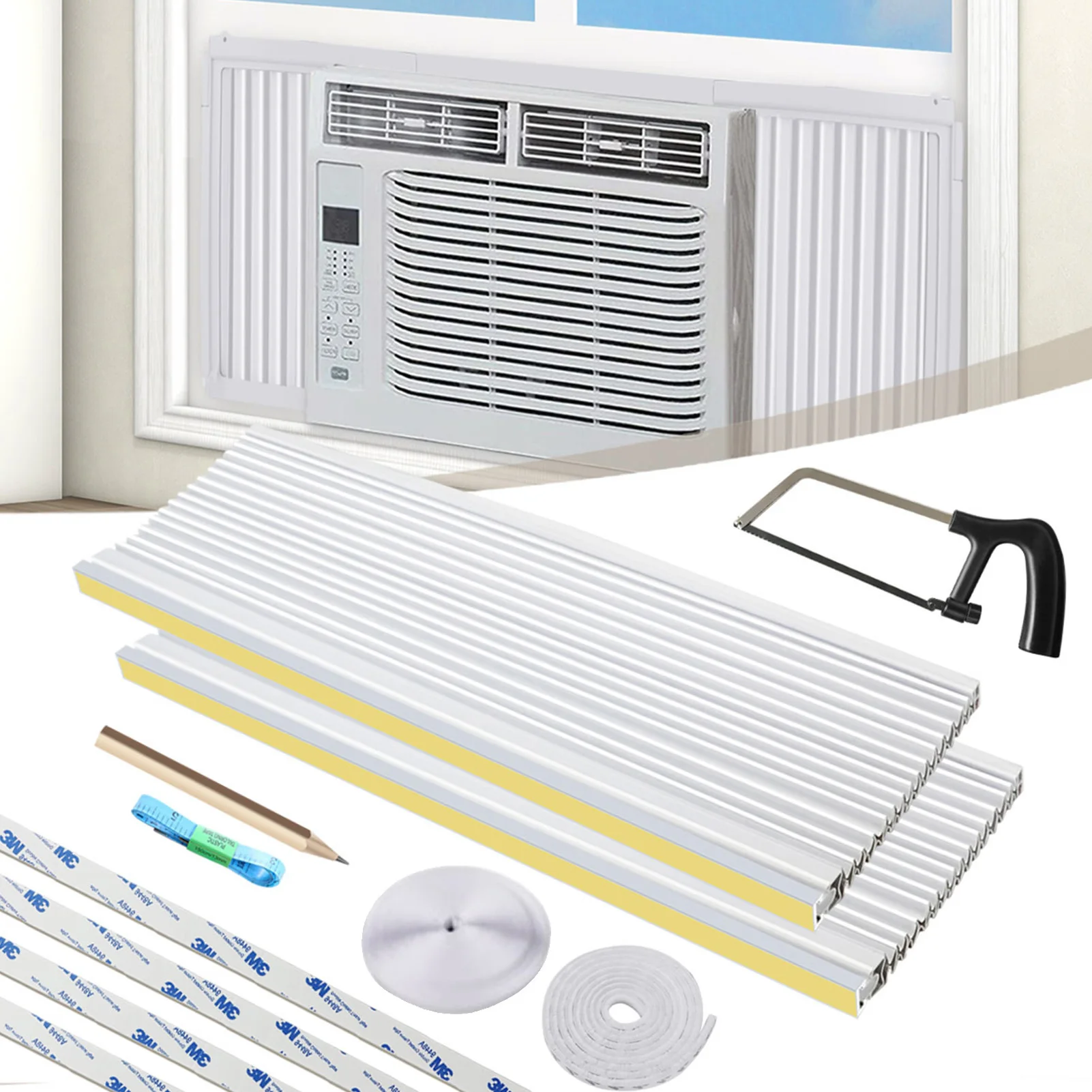 

Air Conditioner Surround Insulation Panels Window AC Insulating Side Panel Kit AC Units Window Insulation Kit For Window Air