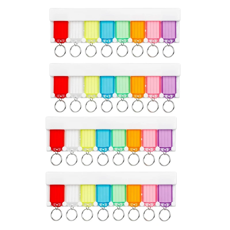 Key Tag Holder Slot Plastic Wall Mount Key Holder Organizer With Clear Hard Key Tag Identifier Marker, 8 Colors, 4 Pack
Key Tag Holder Slot Plastic Wall Mount Key Holder Organizer With Clear Hard Key Tag Identifier Marker, 8 Colors, 4 Pack