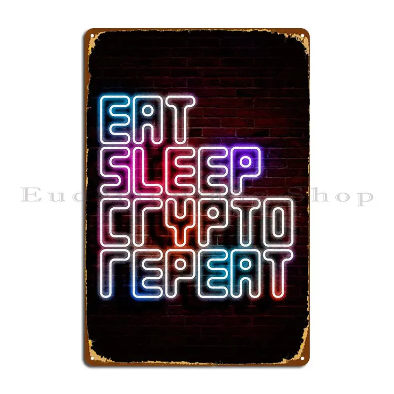 

Crypto Quotes Metal Plaque Poster Pub Garage Plaques Design Designing Tin Sign Poster