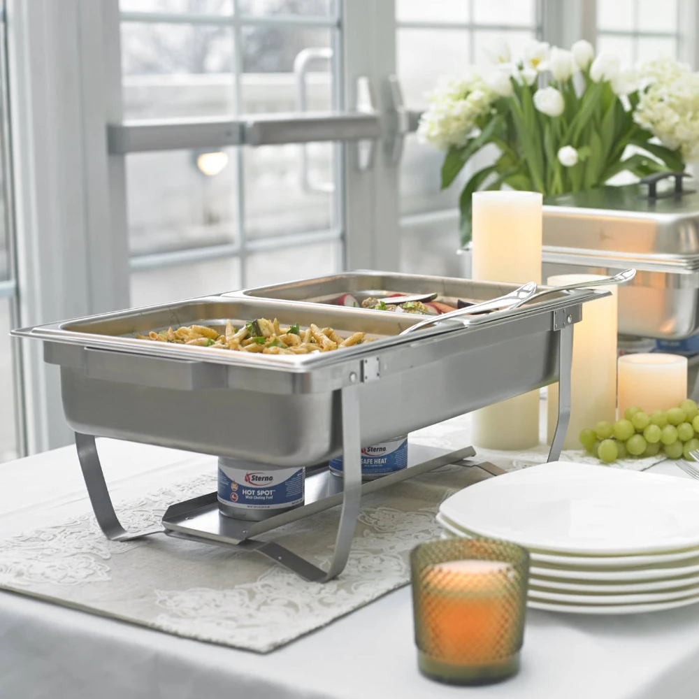 70153 Foldable Frame Buffet Chafer Set, 8-Quart, Stainless Steel Finish Pots and Pans Kitchen Cookware
70153 Foldable Frame Buffet Chafer Set, 8-Quart, Stainless Steel Finish Pots and Pans Kitchen Cookware
