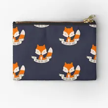 Oh For Fox Sake Zipper Pouches Pure Pocket Small Panties Women Cosmetic Key Storage Socks Bag Men Packaging Coin Wallet Money