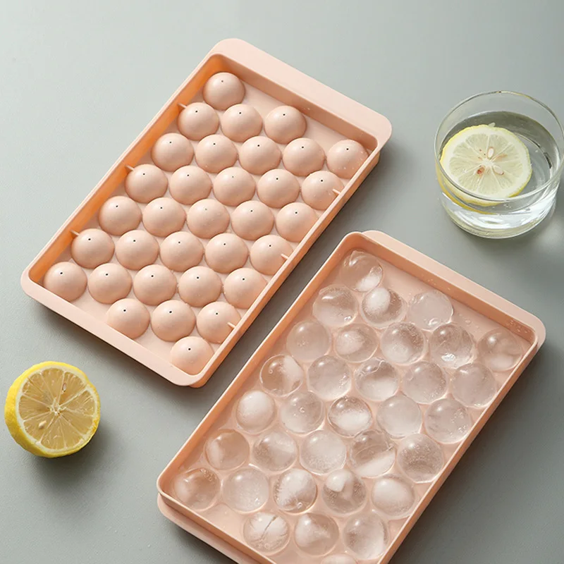 Plastic Molds Ice Tray 18/33 Grid 3D Round Ice Molds Home Bar Party Use Whiskey Cocktail Drinks Cold Drink Kitchen Accessories
Plastic Molds Ice Tray 18/33 Grid 3D Round Ice Molds Home Bar Party Use Whiskey Cocktail Drinks Cold Drink Kitchen Accessories