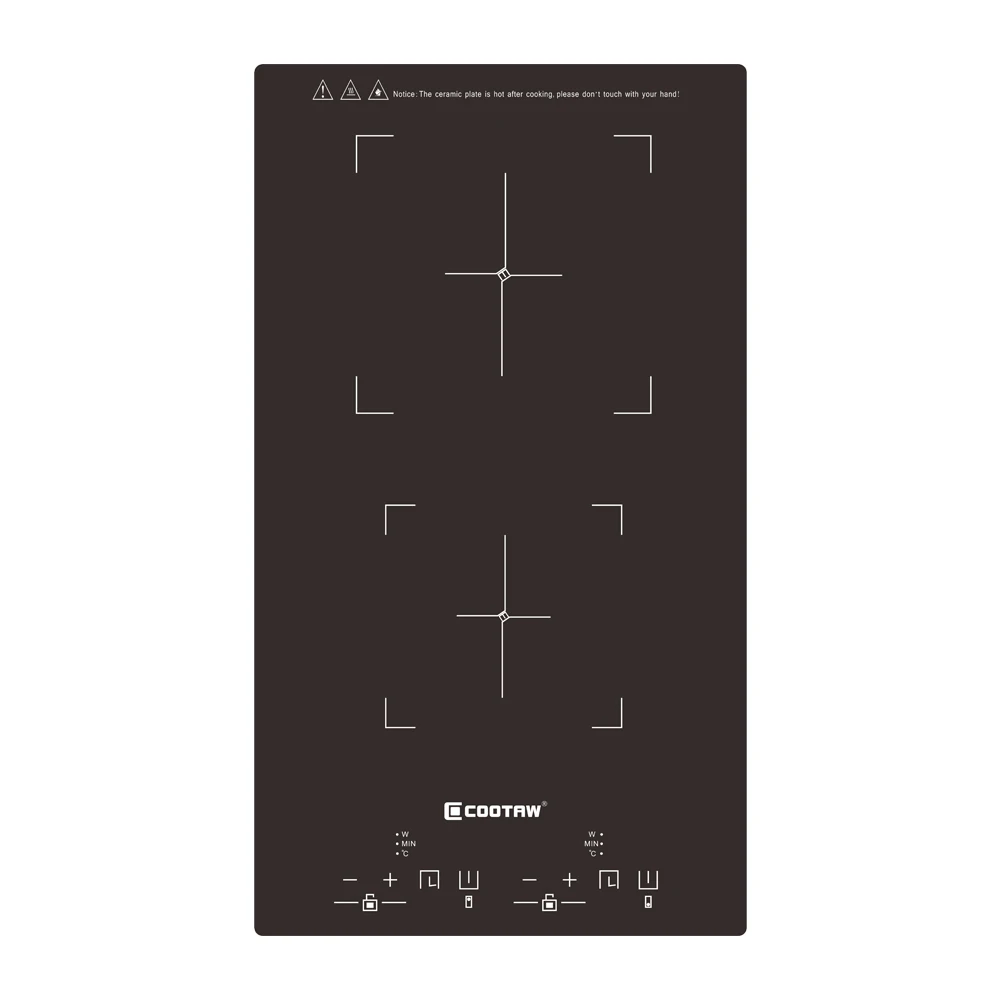2300W High Power 220V Double-Eye Induction Cooker Tabletop and Inlay Installation Compatibility Touch Embedded Single Burner 
2300W High Power 220V Double-Eye Induction Cooker Tabletop and Inlay Installation Compatibility Touch Embedded Single Burner
