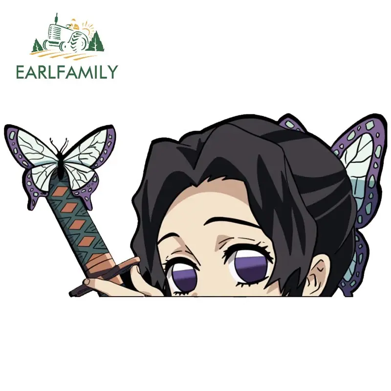 EARLFAMILY 13cm x 6cm Butterfly Dance Peeker Kochou Shinobu Car Sticker JDM Car Door Windows Decal Cartoon Car Accessories
EARLFAMILY 13cm x 6cm Butterfly Dance Peeker Kochou Shinobu Car Sticker JDM Car Door Windows Decal Cartoon Car Accessories
