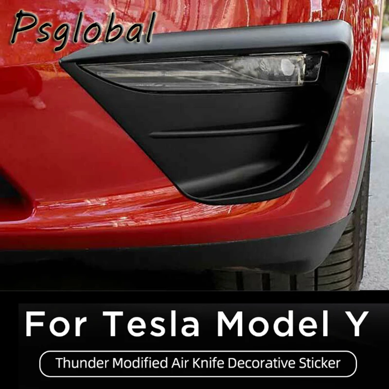 2pcs Car Front Fog Lamp Spoiler Wind Knife decorative sticker For Tesla Model Y ABS Carbon Protective Cover Auto Accessories
2pcs Car Front Fog Lamp Spoiler Wind Knife decorative sticker For Tesla Model Y ABS Carbon Protective Cover Auto Accessories