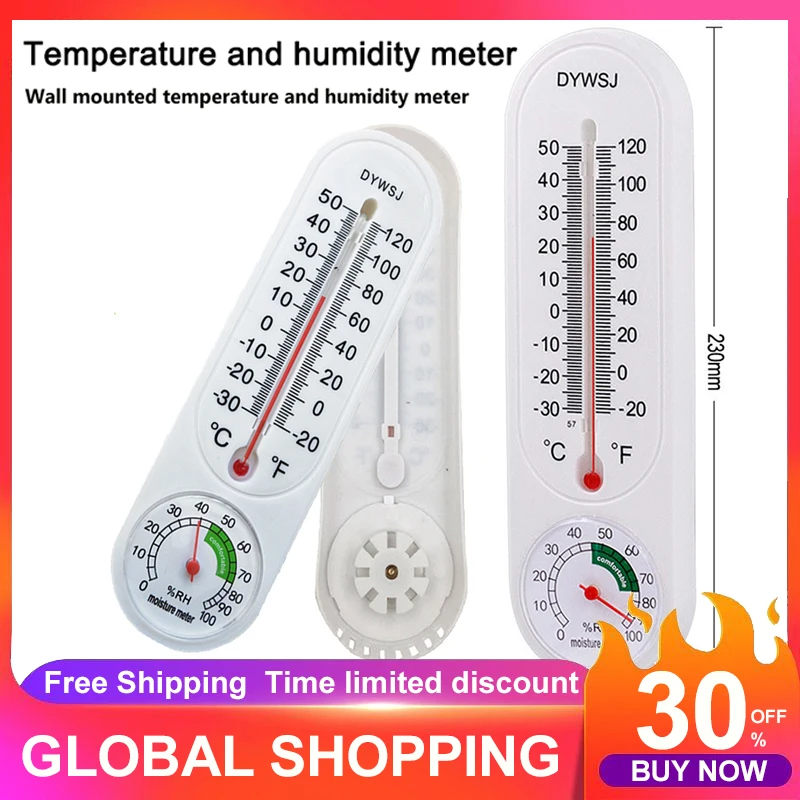 Popular Wall Hung Hang Thermometer Indoor Outdoor House Garage Office Room Straight Thermometer Garden Planting Humidity Meter
Popular Wall Hung Hang Thermometer Indoor Outdoor House Garage Office Room Straight Thermometer Garden Planting Humidity Meter