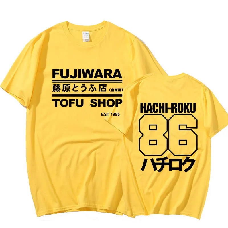 Футболка Initial D для мужчин с изображением манги хачироку дрифта магазин Takumi Fujiwara