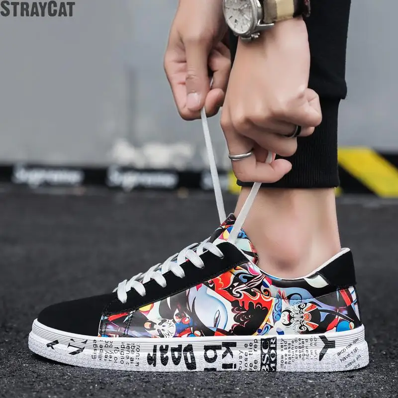 2022 Fashion Drama Face Printed Shoe Hip-hop Men's Summer Sneakers Chinese Shoes Couple Colorful Lace-up Flat Men's Casual Shoes
2022 Fashion Drama Face Printed Shoe Hip-hop Men's Summer Sneakers Chinese Shoes Couple Colorful Lace-up Flat Men's Casual Shoes