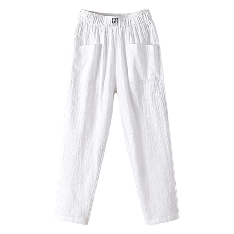 Womens Cotton Pull-on Pants with Elastic Waist Wide Leg Trousers with Pockets N7YD
Womens Cotton Pull-on Pants with Elastic Waist Wide Leg Trousers with Pockets N7YD