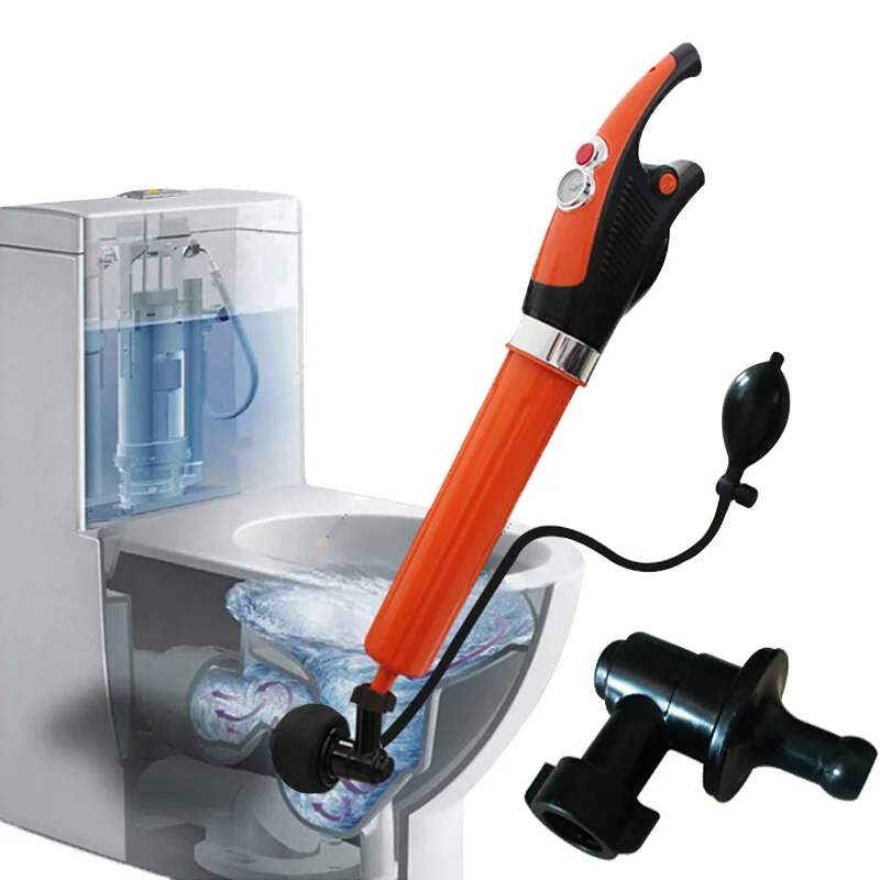Toilet plunger electric sewer pipe blockage dredge tool one gun pass high pressure gas machine household cleaning tool
Toilet plunger electric sewer pipe blockage dredge tool one gun pass high pressure gas machine household cleaning tool