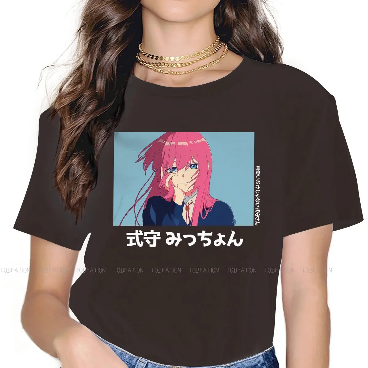 Хипстерские футболки Shikimori, женские топы в стиле Харадзюку от Shikimori's Not Just a Cutie, футболка большого размера с круглым вырезом
Хипстерские футболки Shikimori, женские топы в стиле Харадзюку от Shikimori's Not Just a Cutie, футболка большого размера с круглым вырезом
