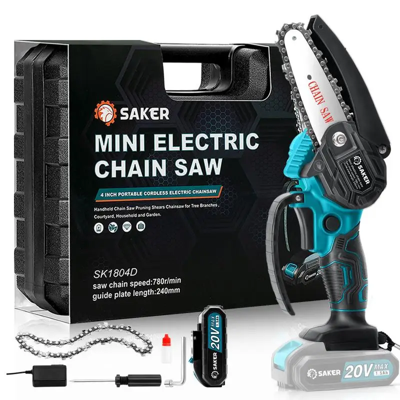 Saker Mini Chainsaw Europlug Electric Cordless Handheld Pruning Shears Wood Working Tree Courtyard Household Garden Chain Saw
Saker Mini Chainsaw Europlug Electric Cordless Handheld Pruning Shears Wood Working Tree Courtyard Household Garden Chain Saw