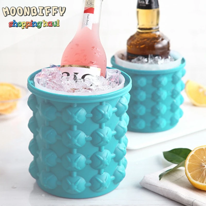 Silicone Ice Bucket Champagne Whisky Beer Ice Cube Maker Portable Bucket Wine Ice Cooler Beer Barware Tools Kitchen Accessorie
Silicone Ice Bucket Champagne Whisky Beer Ice Cube Maker Portable Bucket Wine Ice Cooler Beer Barware Tools Kitchen Accessorie