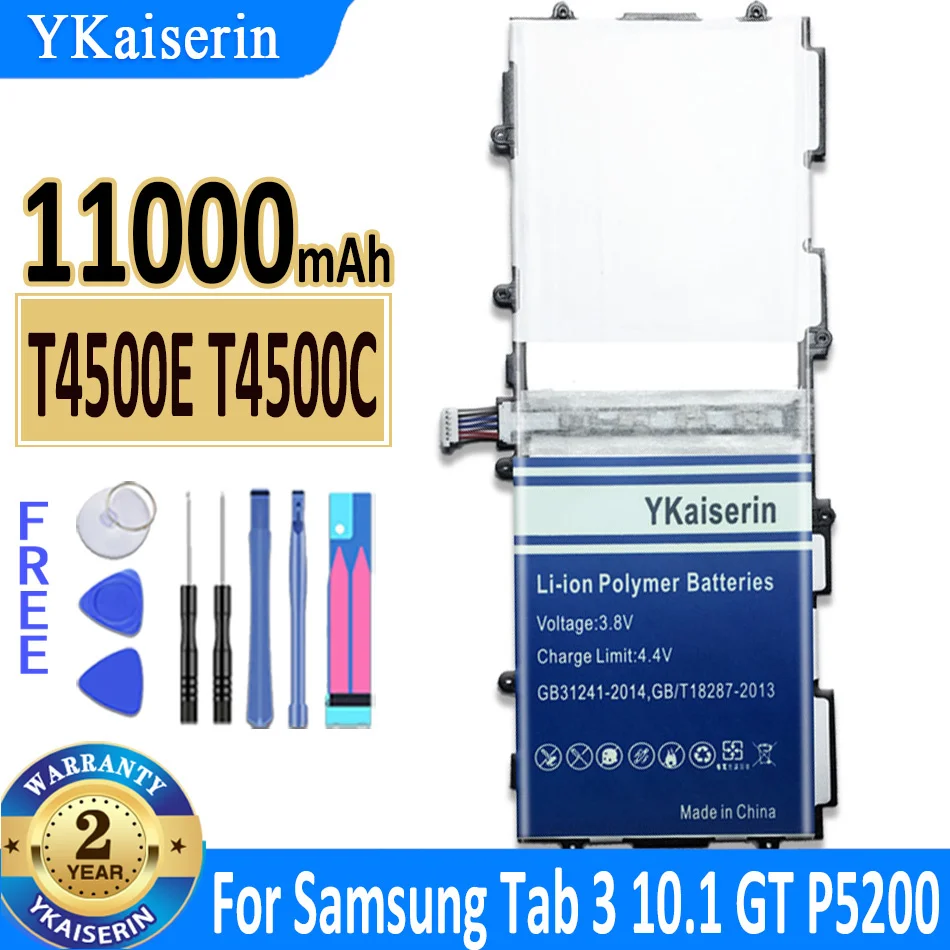 Аккумулятор для планшета SAMSUNG T4500C T4500E, 11000 мАч, для Samsung Galaxy Tab3 Tab 3 10,1 GT P5200 P5210 P5220 P5213 + Инструменты
Аккумулятор для планшета SAMSUNG T4500C T4500E, 11000 мАч, для Samsung Galaxy Tab3 Tab 3 10,1 GT P5200 P5210 P5220 P5213 + Инструменты