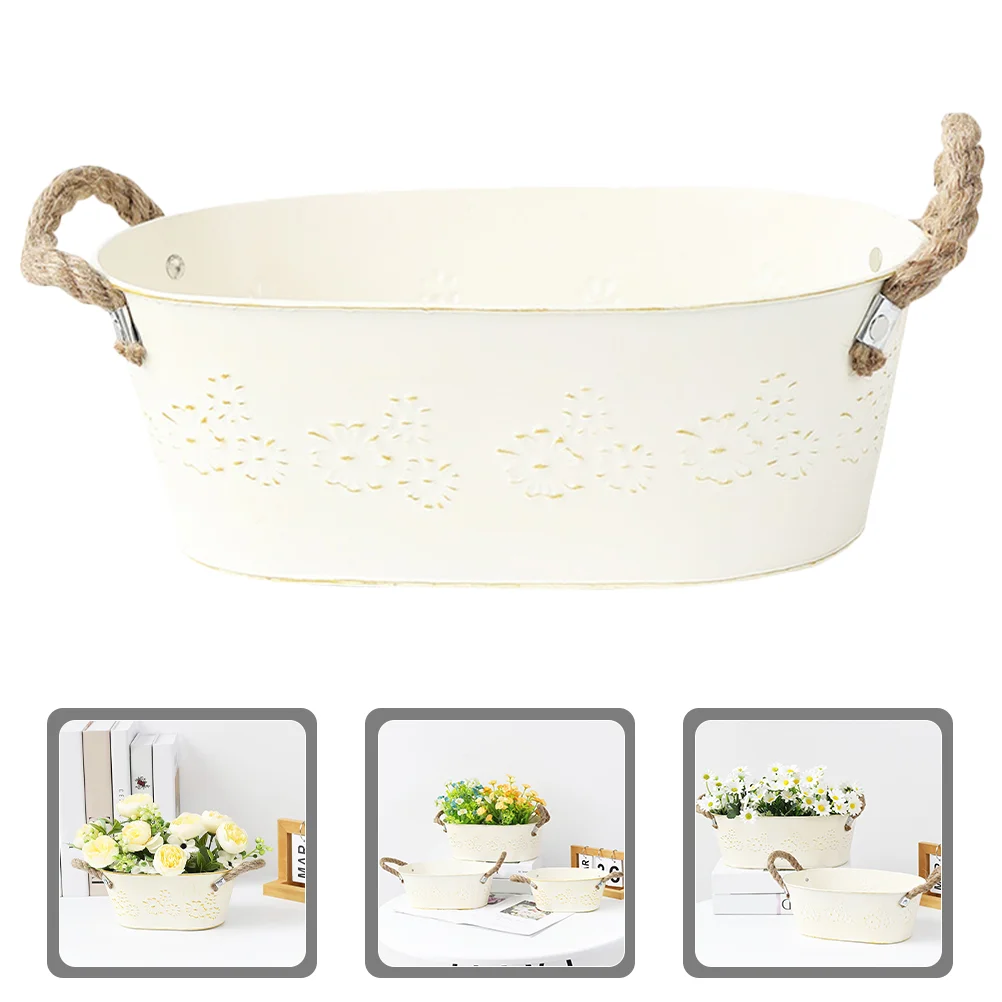 Large Indoor Planter Flower Pot Portable Room Dried Container Planters Plants Vintage Iron Home Vase Fresh Decorations
Large Indoor Planter Flower Pot Portable Room Dried Container Planters Plants Vintage Iron Home Vase Fresh Decorations