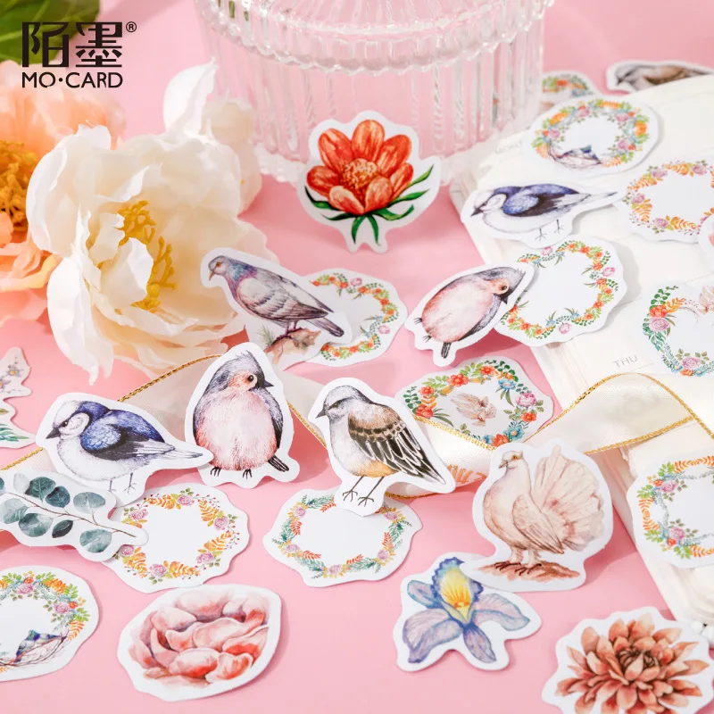 46 Pcs Flower Wreath Decorative Mimi Stickers Scrapbooking Label Diary Stationery Album Phone Cute Bird Journal Planner
46 Pcs Flower Wreath Decorative Mimi Stickers Scrapbooking Label Diary Stationery Album Phone Cute Bird Journal Planner