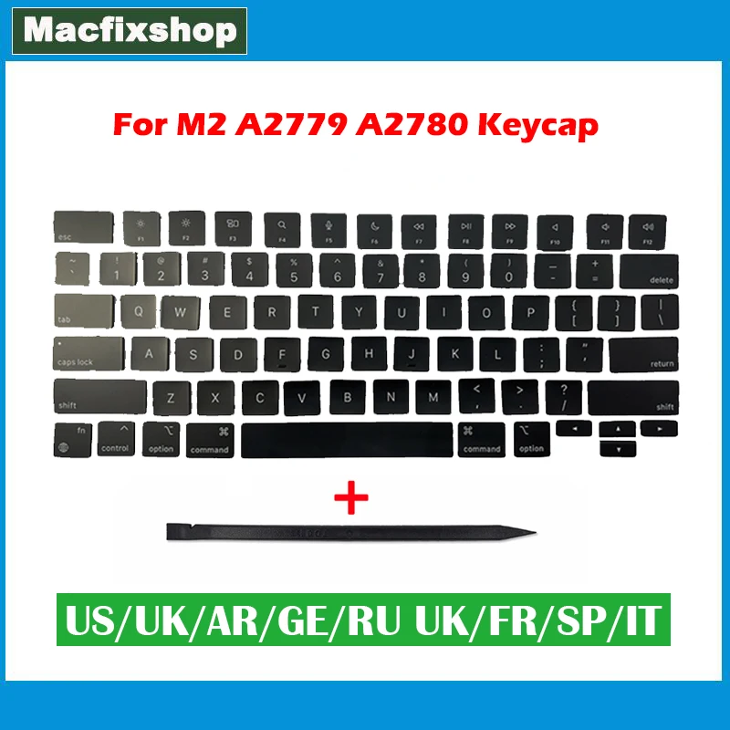 

Laptop A2780 A2779 US UK AR GE RU FR SP IT Keys Cap For Macbook Pro Retina M2 Pro 14.2" Max 16.2" A2779 A2780 Key Keycaps 2023